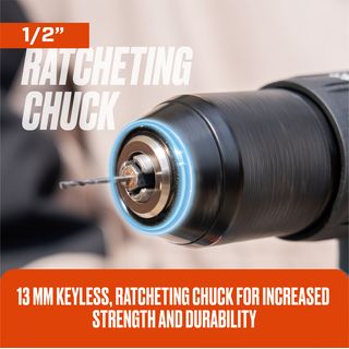 SENIX สว่านกระแทกไร้สาย Brushless 13 มม. 20V(Max) (พร้อมแบตเตอรี่ 2.0Ah 2 ก้อน) รุ่น PDHX2-M2-EU สีน้ำเงิน - ดำ