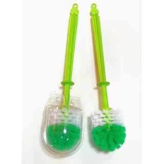 Anchor แปรงสุขภัณฑ์เดี่ยว หัวกลม ตราสมอ รุ่น WC5 สีเขียว