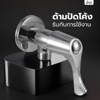 Iris วาล์วฝักบัวทองเหลืองชุบโครเมี่ยมด้ามปัดใหญ่ รุ่น  IR-54101