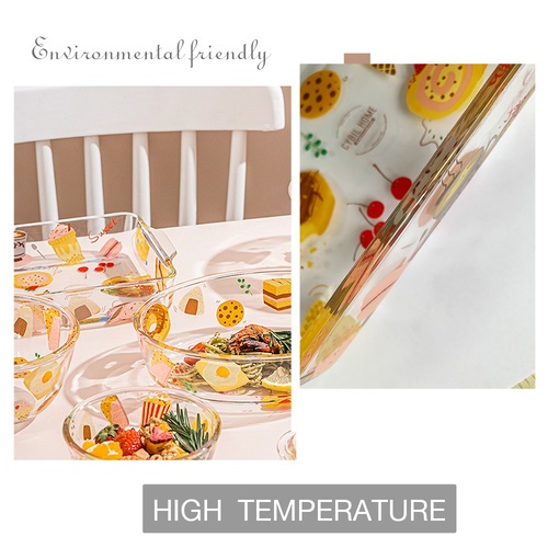 ADAMAS ถาดอบแก้วทรงสี่เหลี่ยม 16x19x4.4 ซม. SWEETY