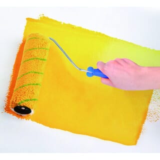 MW ลูกกลิ้งทาสีพร้อมด้าม (Eco) 7นิ้ว รุ่น TS1116 สีขาว-แถบฟ้า