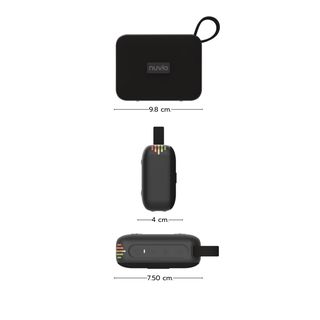 NUVIO ลำโพงบลูทูธพกพา รุ่น TF-M27 สีดำ