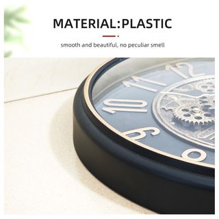 COZY นาฬิกาแขวนผนัง  รุ่น SEPTIMO  ขนาด 40.5x40.5x7 ซม.  สีดำ