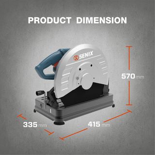 SENIX แท่นตัดไฟเบอร์ 14 นิ้ว 2,400W รุ่น COSE24.0-M-EU สีน้ำเงิน - ดำ