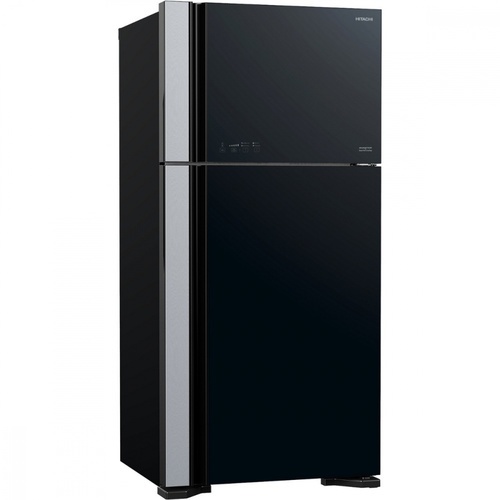 HITACHI ตู้เย็น 2 ประตู 19.4 คิว RVG550PDX GBK สีกระจกดำ