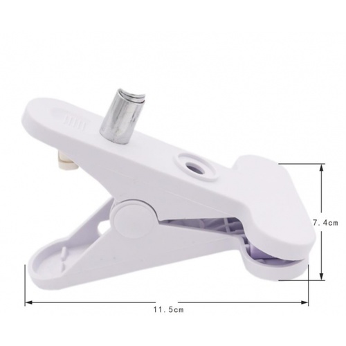 EILON ขัั้วห้อยหลอดไฟขาหนีบ E27 พร้อมสายไฟยาว 5m รุ่น ELPH-E27-W05 สีขาว