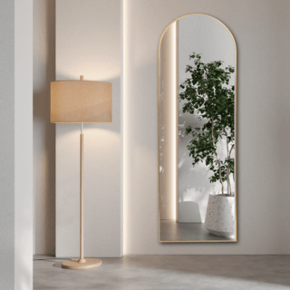 Nice กระจกมีกรอบอะลูมิเนียม รุ่น แอนนิก้า-โกลว ขนาด 50x160 ซม. สีทอง 