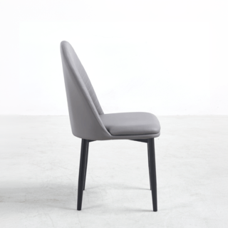 (1/2)PULITO เก้าอี้รับประทานอาหาร รุ่่น DOTTIE-GY ขนาด  55x50x89 ซม. สีเทา