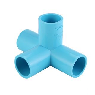 VAVO สี่ทางตั้งฉาก หนา 1/2 ”(18)  สีฟ้า