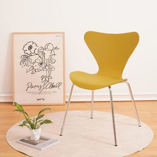 PULITO เก้าอี้พลาสติก รุ่น CURVEY-02 ขนาด 50x52x81 ซม. สีเหลือง