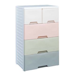 API ตู้ลิ้นชักโครงทึบ 4 ชั้น 65x45x105ซม. รุ่น 1850M4 สีพาสเทล