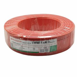 ខ្សែភ្លើង THW 1x4 (ច្រើនជួរ / 100 ម) ក្រហម