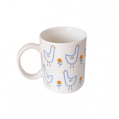 AILO แก้วเซรามิค 8 ซม. 350 มล. DUCKY-02 สีขาว