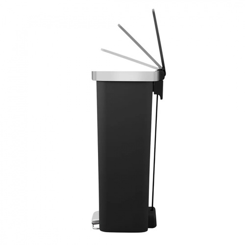 EKO ถังขยะพลาสติกขาเหยียบเหลี่ยม 35 ลิตร รุ่น HANA EK6388-BLK ขนาด 37x31x51ซม. สีดำ