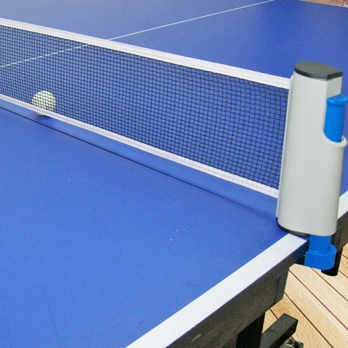 4TEM ตาข่ายโต๊ะปิงปอง รุ่น 6YX008 พับเก็บได้ สีฟ้า-เทา