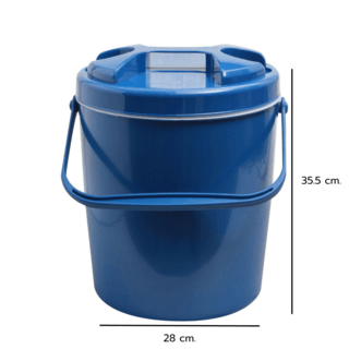 RUENGWA กระติกน้ำ ขนาด 12 ลิตร พร้อมที่วางแก้ว สีน้ำเงิน