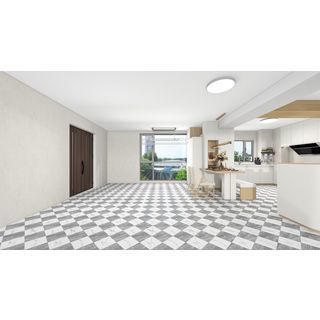 Marbella กระเบื้องเซรามิคปูพื้น 60x60 ซม. รุ่น ยูเรก้า   ไวท์  เกรย์  MD670  ผิวด้าน  (4P)