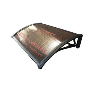 WELLINGTAN ชุดกันสาดโพลีคาร์บอเนต NWT20-1 ขนาด 60x100 ซม. 6มม. สีชา