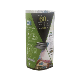 COOL GUARD ฉนวนกันความร้อน Bubble 2 ชั้น ฟอยล์2ด้าน รุ่น A-2 ขนาด 0.6ม.x10เมตร.x 6มม.สีเงิน