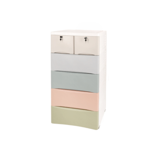 GOME ตู้ลิ้นชัก 5 ชั้น รุ่น 3YDL-002 ขนาด 40x58x114 ซม. สีพาสเทล