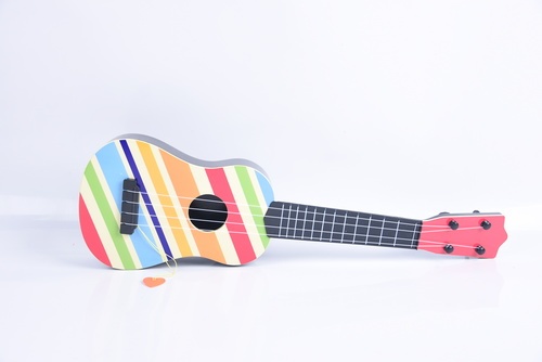 TOYS กีต้าร์เด็กทรงยาวลายสายรุ้ง#S-B58 (18x57x6.8ซม.)