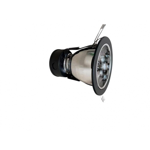 EILON โคมดาวน์ไลท์แบบฝังฝ้าหน้ากลม ขอบดำ 4 นิ้ว E27 รุ่น S4001-SBK