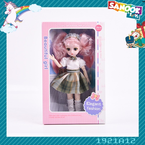  TOYS ของเล่นตุ๊กตาเจ้าหญิง 12นิ้ว#1921A12 ขนาด (34x6.5x21 ซม.) 