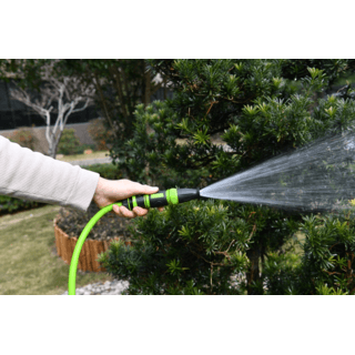 Tree O Plus ชุดหัวฉีดพลาสติกพรีเมียมแบบบิดปรับ2รูปแบบ สำหรับก๊อกสนาม3/4“-1” รุ่นGLB-8202-0 สีเขียวดำ