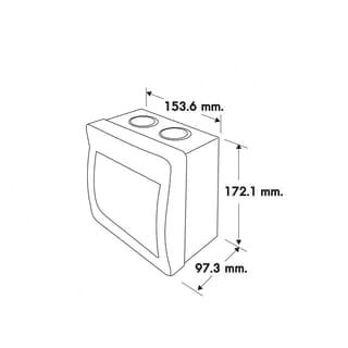 RACER ตู้คอนซูเมอร์ รุ่น HYBRID SET 2ช่อง 63A สีขาว