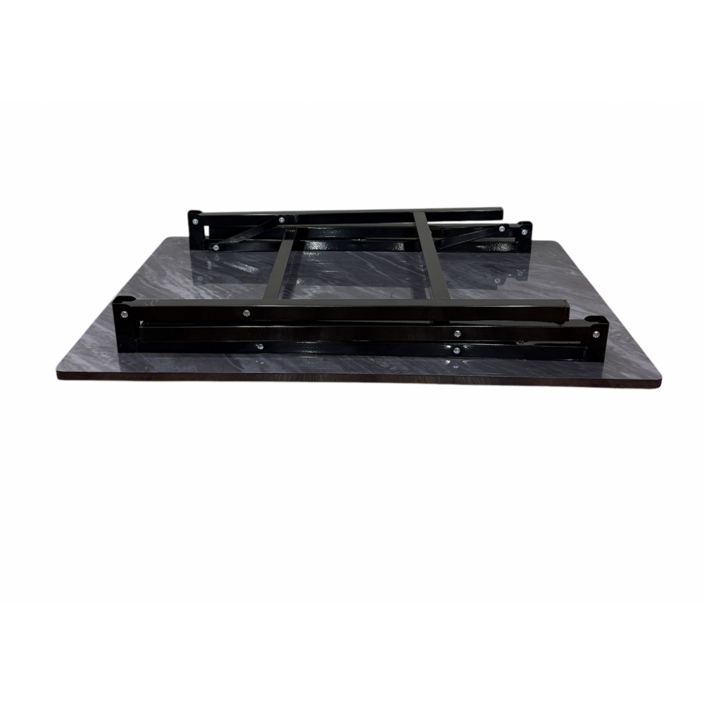 DELICATO โต๊ะเอนกประสงค์ รุ่น MD667 Volakas ขนาด 60x120x75 ซม. ลายหินดำ 