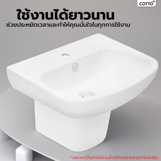 Cotto ขารองอ่างแบบตั้งลอย รุ่น บริโอ C4241