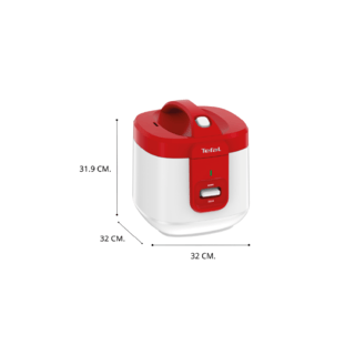 TEFAL หม้อหุงข้าว ขนาด 2 ลิตร RK362 สีแดง