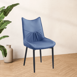 (1/2)PULITO  เก้าอี้รับประทานอาหาร รุ่่น DESTA-BU ขนาด 55x50x89 ซม. สีน้ำเงินเข้ม