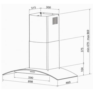 MEX ชุดเซ็ทเครื่องดูดควัน+เตาแก๊ส ชุดเซ็ต HVN264+KV728X90-1 คละสี