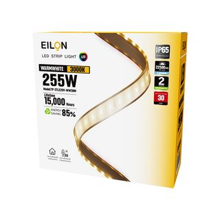 EILON ชุดไฟแอลอีดีเส้นริบบิ้น 2835/120LED 6*12mm 255W 220V Warmwhite รุ่น TP-STL220V-WW30M ยาว 30M