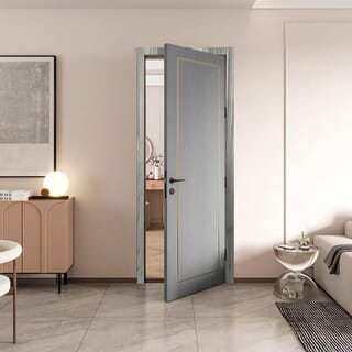 WELLINGTAN วงกบประตูWPC รุ่นHMD210 ขนาด 80x200ซม. สีวอลนัลเทา