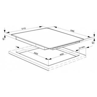 MEX ชุดเซ็ทเครื่องดูดควัน+เตาแก๊ส ชุดเซ็ต HVN264+KV728X90-1 คละสี
