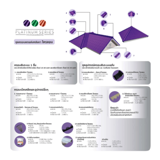 ห้าห่วง ครอบปิดจั่ว-ปิดชายตะเข้ ไตรลอน สีคูลพลัส