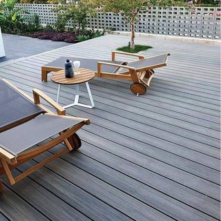 GREAT WOOD ไม้พื้นเทียมลายไม้ K21-145B-W-C ขนาด 21x145x2800มม. สีกาแฟ