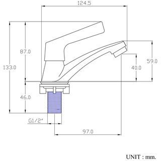 HOP ก๊อกอ่างล้างหน้าเซรามิควาล์ว BF150
