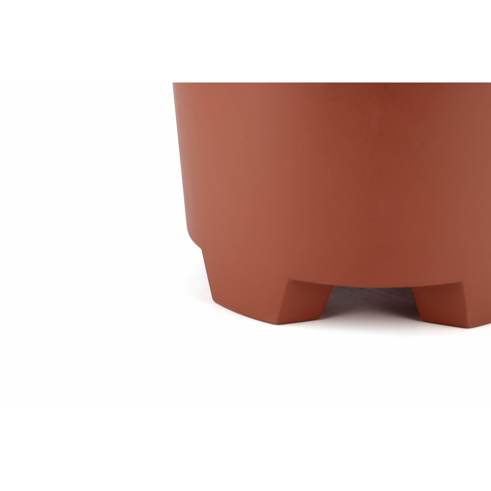 Tree  O กระถางต้นไม้ รุ่น 6PY007-GY ขนาด 27 x 27 x 18.5 ซม. (12นิ้ว) สี แดงอิฐ