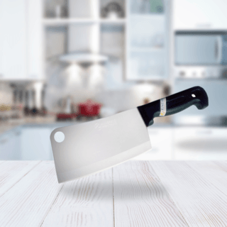 KIWI มีดสับ ด้ามพลาสติกสีดำ 7 นิ้ว