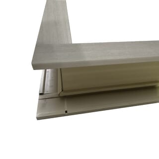 WELLINGTAN วงกบประตูWPC พร้อมซับ รุ่นTCF100A ขนาด 80x200ซม. สีโอ๊คเทา