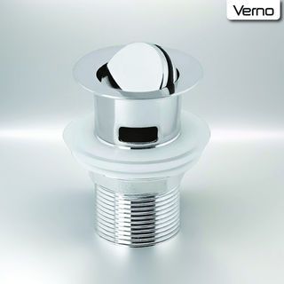 Verno สะดืออ่างล้างหน้าทองเหลืองแบบหมุน มีรูน้ำล้น รุ่น XS-1901-03