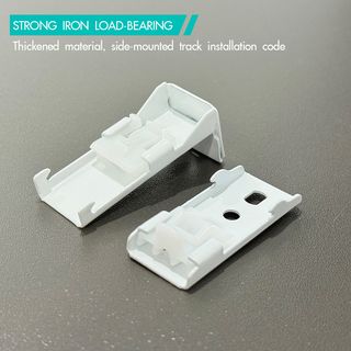 DAVINCI ขายึดแบบผนังเดี่ยว (อุปกรณ์เสริมรางผ้าม่านสำเร็จรูป) รุ่น Liona ขนาด 5.1x2.1x2 ซม. สีขาว 
