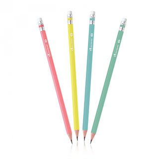 Masterart ดินสอไม้ HB ลายพาสเทล (12แท่ง/กล่อง)