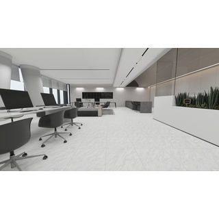 Marbella กระเบื้องเซรามิคปูพื้น 60x60 ซม. รุ่น วอนัส ไวท์   EZ667 ผิวกึ่งเงากึ่งด้าน  random  (4P)