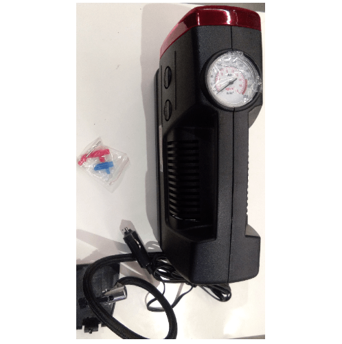 ปั๊มลมไฟฟ้าติดรถยนต์ TUF รุ่น FY-023 250/300 PSI พร้อมไฟฉาย