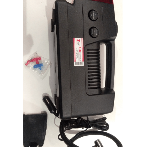 ปั๊มลมไฟฟ้าติดรถยนต์ TUF รุ่น FY-023 250/300 PSI พร้อมไฟฉาย