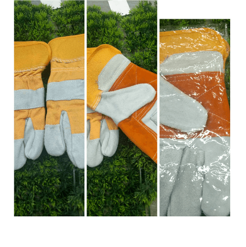 Protx ถุงมือหนัง  รุ่น JR-WG012 ขนาด 10.5 นิ้ว สีน้ำตาล-เหลือง